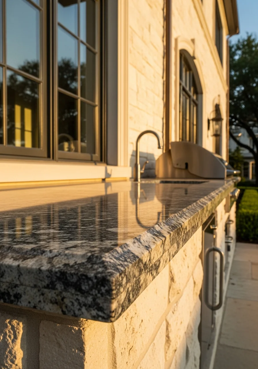 Close-up of a Dallas home exterior showing quality craftsmanship and attention to local architectural detail.
